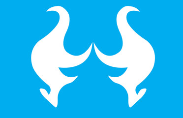 Abstract creative logo icon kangaroo for your company