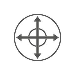 Navigation Icon. Vector illustration. stock image.