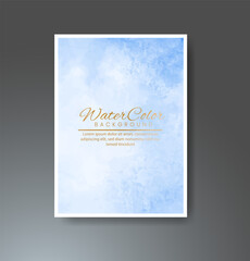 Fototapeta premium Cards with watercolor background. Design for your cover, date, postcard, banner, logo.