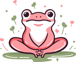 frog with heart