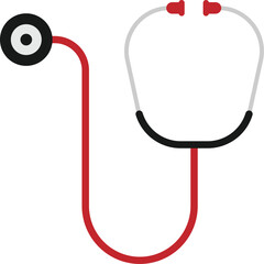 stethoscope on a white background