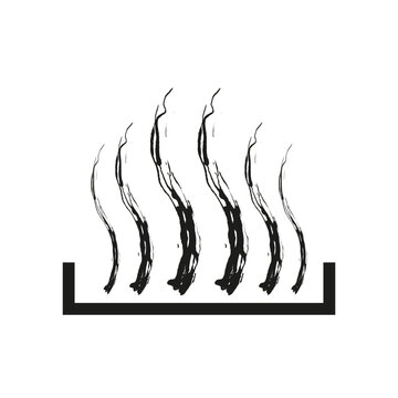 Heat Sign, Heat Wave Of Steam, Superheated Steam Symbol. Vector Illustration. Stock Image.