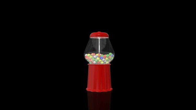 Vintage Gumball Machine turns on itself