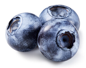 Blueberry isolated on white
