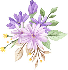 bouquet of flowers design illustration