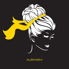 A person suffering from Albinism