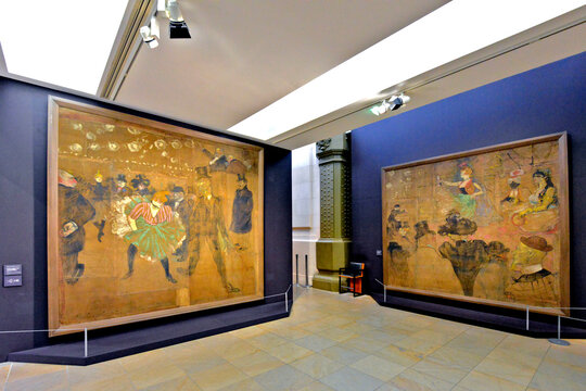 Pintura de Toulouse Lautrec no Museu D'Orsay em Paris. Fran&ccedil;a. .
