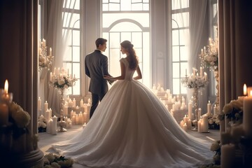 新郎新婦　with generative ai