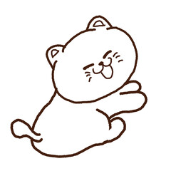 Cat hand drawn 