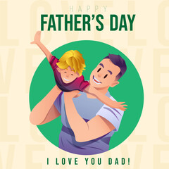 Fathers Day Blonde Boy Love Layout