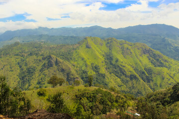 Mountain panoramic view in Ella, Sri Lanka