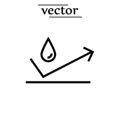 Hydrophobic icon - vector illustration on white background..eps