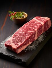 Obraz premium Japanese Wagyu A5 Beef with High Marbling