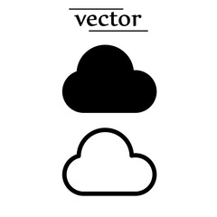 Cloud icon. Internet symbol, vector, icon for website design, mobile app, ui. Vector Illustration.eps