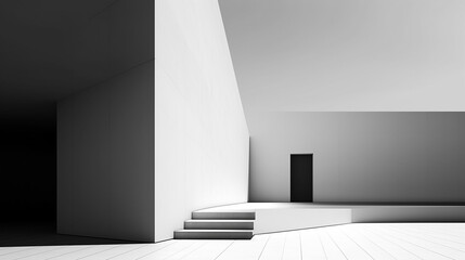 3d render of a modern room