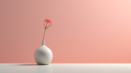 Fototapeta na wymiar vase with flowers on table