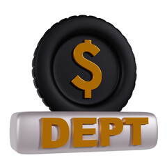 Obraz premium 3d finance element icons. 3d object for finance or business icons