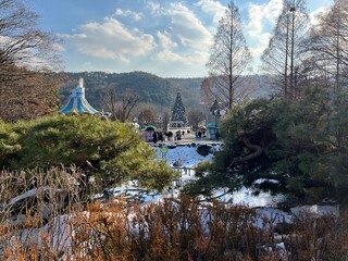 view of the river in the mountains