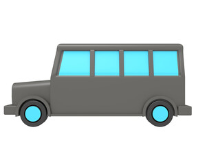 Rendering 3d of School bus