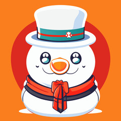 snowman, Christmas , vector