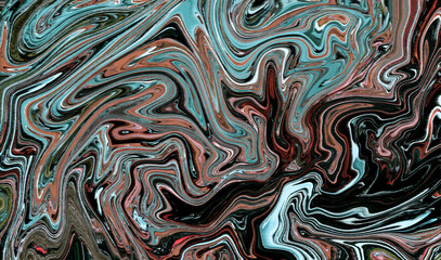 Marbled abstract liquid swirl colors pattern background
