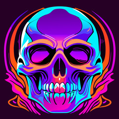 close up, skeleton, bone, colorful, vector, gangster, motorcycle 
