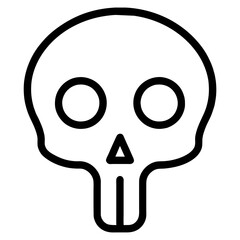 skull, voodoo, dead, death, reaper, Halloween, icon, symbol, bone, human skull, vector, pictogram, black 