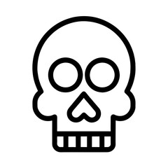 skull, voodoo, dead, death, reaper, Halloween, icon, symbol, bone, human skull, vector, pictogram, black 