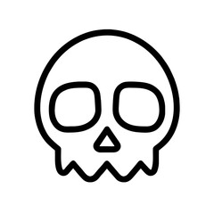 skull, voodoo, dead, death, reaper, Halloween, icon, symbol, bone, human skull, vector, pictogram, black 