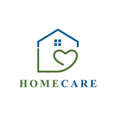 Illustration Vector Home Care Minimalist Logo Design Idea