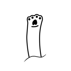 illustration of a cartoon hand