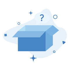 illustration of a icon box emty 