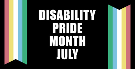 Banner for Disability Pride Month