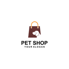pet shop logo design with dog