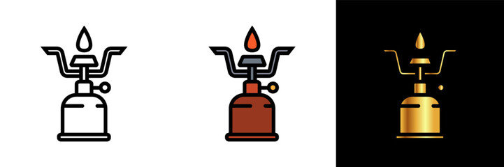 Camping Stove Icon, an icon representing a camping stove, symbolizing outdoor cooking and camping adventures.