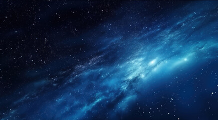 Fototapeta premium Ultramarine galaxy of stars outer space textures with sparkly 