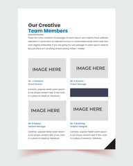 Brochure template layout design, brochure, annual report, minimal template layout design, template book cover, blue minimal business profile template layout, multipage blue brochure, paper, button