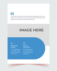 Brochure template layout design, brochure, multipage blue brochure, blue minimal business profile template layout, annual report, minimal template layout design, template book cover, paper, button