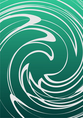 Background image, green color tones, gradients of color used in graphics