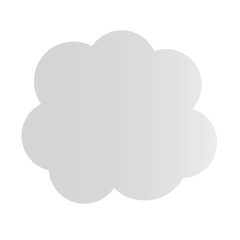 Pop cloudy cloud icon. Rain cloud. Vector.
