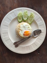 Thai food on a white plate
