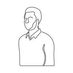 a outline human graphic conceptual draw