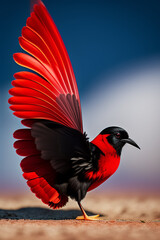 Colorful Bird Flying
