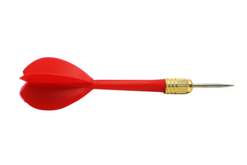 red dart isolated