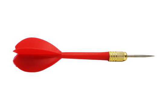 red dart isolated