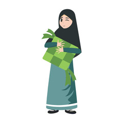 woman in a islamic dress