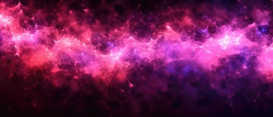 Fototapeta premium Pink glow particle abstract background. Light blurred of light glitter. Glow texture background. Generative AI