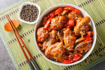 Black Pepper chicken, is a fast, easy stir-fry made with chicken, onions, and peppers seasoned with...
