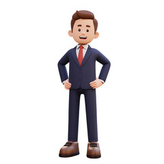 3d male character hand on hip