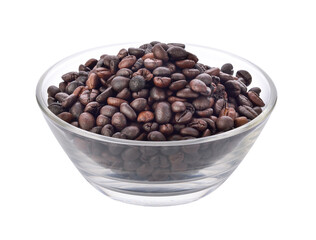 coffee seeds in a bowl on transparent png